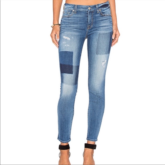 7 For All Mankind Denim - 7 for All Mankind Patchwork Crop